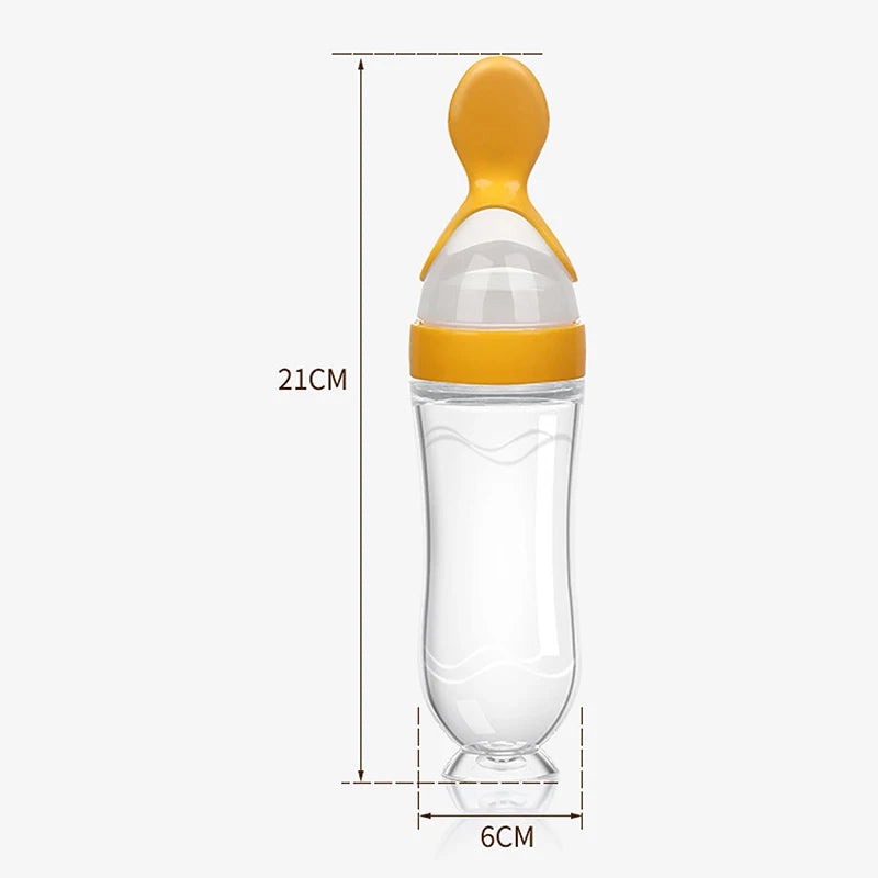 MNS Newborn Baby Squeezing Feeding Bottle