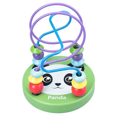 MNS Wooden Roller Coaster Bead Maze for Toddlers