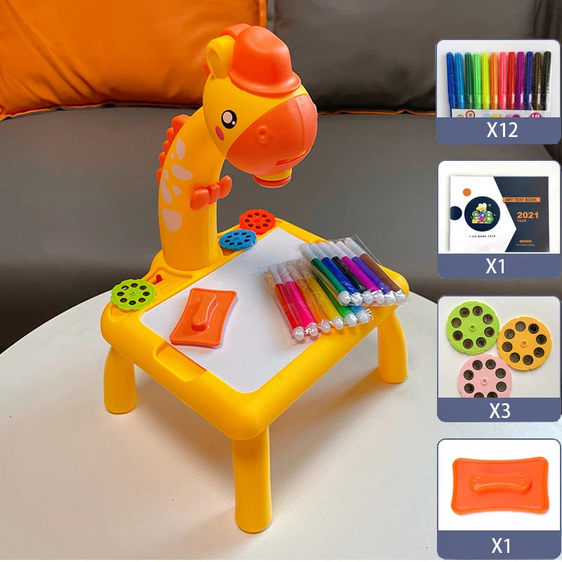 MNS Children led projector drawing