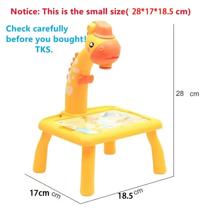 MNS Children led projector drawing