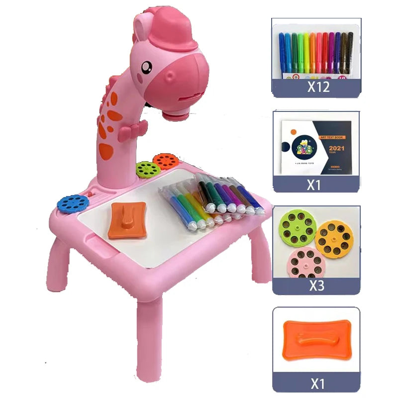 MNS Children led projector drawing