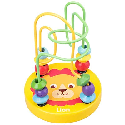 MNS Wooden Roller Coaster Bead Maze for Toddlers