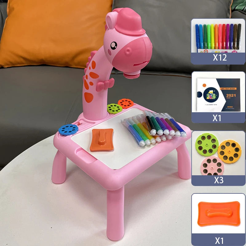 MNS Children led projector drawing