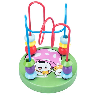 MNS Wooden Roller Coaster Bead Maze for Toddlers